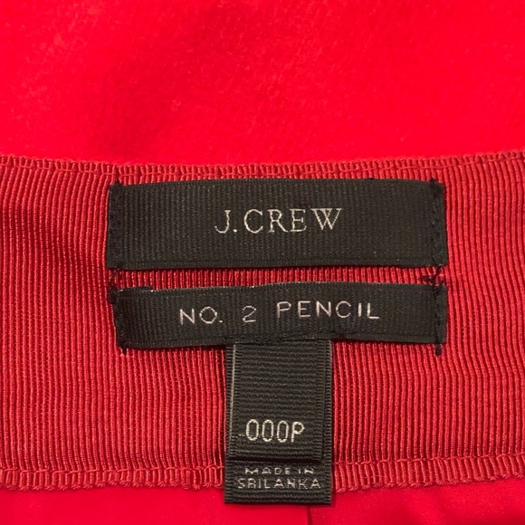 J Crew No. 2 Pencil Skirt in red - Picture 10 of 10